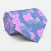 レトロピンク/青 ネクタイ (ロール)