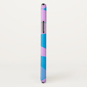 レトロピンク/青 Case-Mate iPhoneケース (裏面/右)