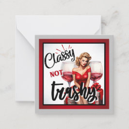 レトロピンナップクラシーではないトラシー ノートカード