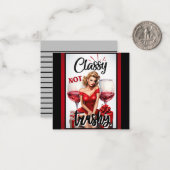 レトロピンナップクラシーではないトラシー ノートカード (正面/裏面インサイチュ)