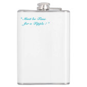 レトロピンナップヴィンテージチーズケークガールホワイトお尻 フラスク (裏面)