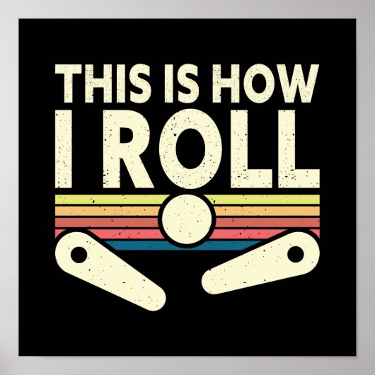 レトロピンボールアートポスター#16 ポスター (正面)