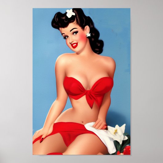 レトロピン留めポスター（サルトツイスト） ポスター (正面)