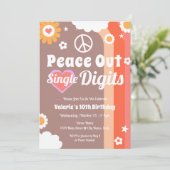 レトロピースアウト10誕生日 招待状 (スタンド正面)