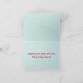 レトロピースホリデーカード シーズンカード (内部)