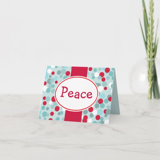 レトロピースホリデーカード シーズンカード (正面)