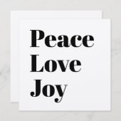 レトロピースラブジョイミニマリストクラフト シーズンカード (正面/裏面)