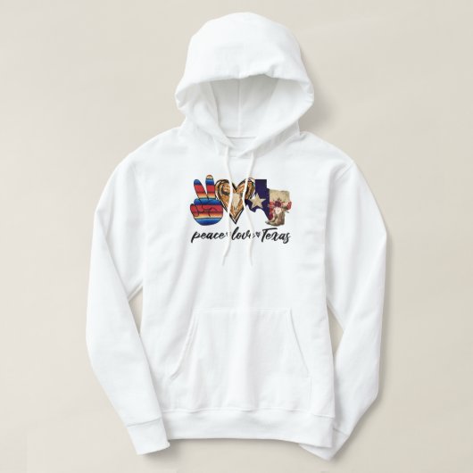 レトロピースラブテキサス州カウボーイブーツウェスタンカウンター パーカ (デザイン正面)