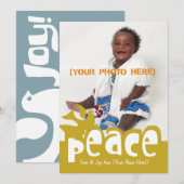 レトロピース&ジョイフォトカード シーズンカード (正面/裏面)