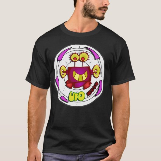 レトロピータースアイスクリームUfoクラブ(70S) - Th Moon Tシャツ (正面)