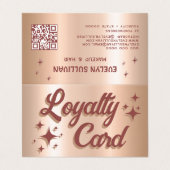 レトロピーチアイシャドパレットロイヤリティカード 名刺 (外部フラット)