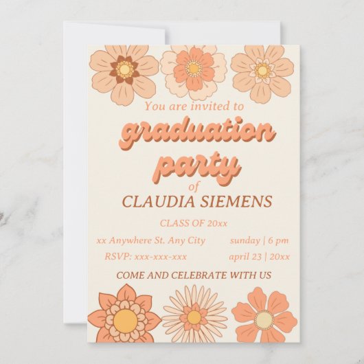 レトロピーチイエローフローラグルーヴィ シーズンカード (正面)