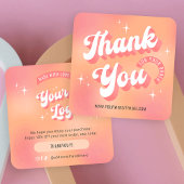 レトロピーチピンクロゴご注文ありがとうございます ノートカード