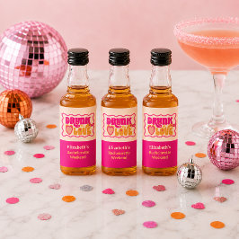レトロピーチ飲インラブバチェロレッテウィークエンド リキュールボトルラベル