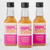 レトロピーチ飲インラブバチェロレッテウィークエンド リキュールボトルラベル (ボトル)