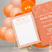 レトロピーチMCMミッドセンチュリーモダンゲームカード 招待状