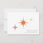 レトロピ結婚ンクの応答カード 出欠カード (裏面)