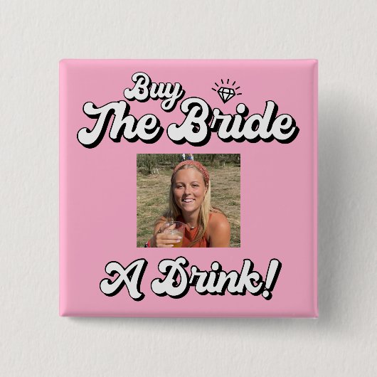 レトロピ買ンクAドリンク写真ボタン 缶バッジ (正面)