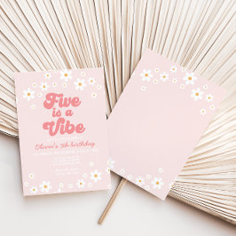 レトロファイブはヴィベデイジー5番目の誕生日 招待状