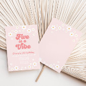 レトロファイブはヴィベデイジー5番目の誕生日 招待状