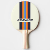 レトロファイブストライプラリー 卓球ラケット (正面)
