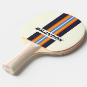 レトロファイブストライプラリー 卓球ラケット (正面アングル)