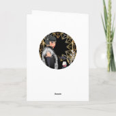 レトロファッションの女性 カード (裏面)