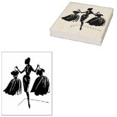 レトロファッションショーラバーアートスタンプ ラバースタンプ (押印)