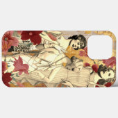 レトロファッションフローラ背景iPhone / iPadケース Case-Mate iPhoneケース (裏面 (横))