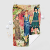 レトロファッションレディパーソナライズされたズゴルフタオル ゴルフタオル (インサイチュ)