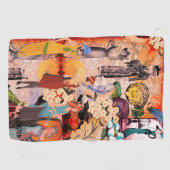 レトロファッションレディパーソナライズされたズゴルフタオル ゴルフタオル (横)