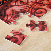 レトロファッションレディ ジグソーパズル (側面)