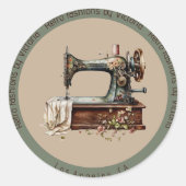 レトロファッション設計者 ラウンドシール (正面)