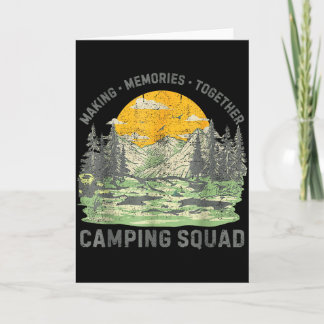 レトロファミリーキャンピングクルー エスト2025 キャンパー キャンプ カード