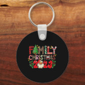 レトロファミリークリスマスクルー2023マッチングファミリー キーホルダー (正面)