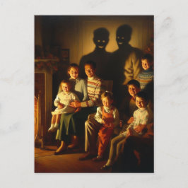 レトロファミリークリスマスホラー ポストカード