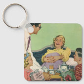 レトロファミリーサーズマモーブレックファーストインベッド キーホルダー (正面)