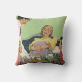 レトロファミリーサーズマモーブレックファーストインベッド クッション (裏面)