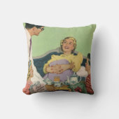 レトロファミリーサーズマモーブレックファーストインベッド クッション (正面)