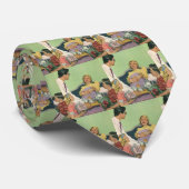 レトロファミリーサーズマモーブレックファーストインベッド ネクタイ (ロール)