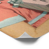 レトロファミリーサーズマモーブレックファーストインベッド ポスター (角)