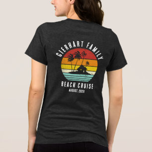 レトロファミリービーチクルーズマッチングカスタム懇親会 トライブレンドTシャツ