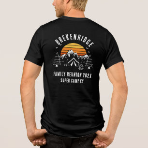 レトロファミリー懇親会キャンピングバケーションカスタム トライブレンドTシャツ