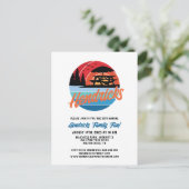 レトロファミリー懇親会招待状 ポストカード (スタンド正面)