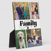 レトロファミリー4フォトコラージュ フォトプラーク (側面)