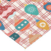 レトロファンキーなグルービーヴィンテージ懐かしいクリスマス テーブルクロス (アングル)