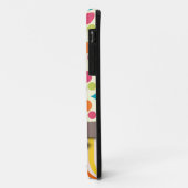 レトロファンキーなドストライプットとボウ付きパフェイクターン Case-Mate iPhoneケース (裏面/左)