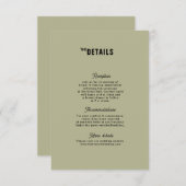 レトロファンキーのエンク結婚ロージャカード 出欠カード (正面/裏面)