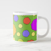 レトロファンキーカラーサークルのコーヒーマグ ジャンボコーヒーマグカップ (右)