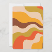 レトロファンキーグカラフルロビーヒッパイフラワースウィート16 招待状 (裏面)